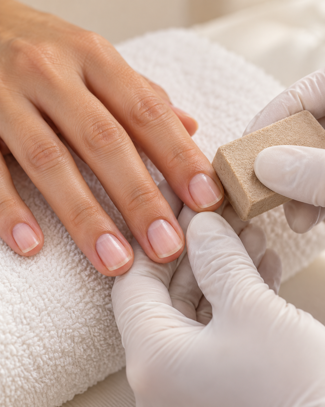 Japanese manicure — treatment illustration